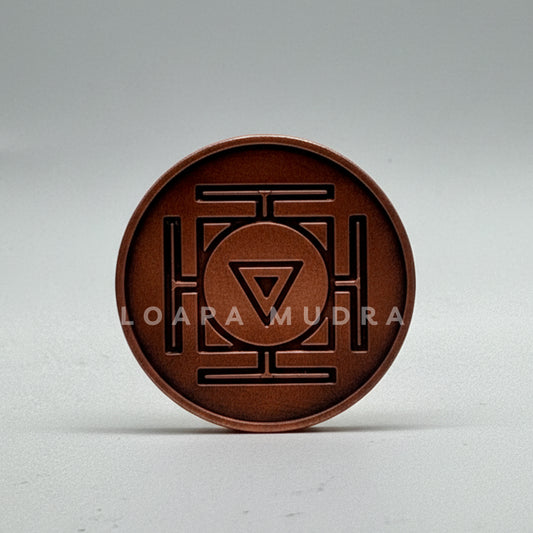 Linga Bhairavi Copper Antique Coin By Loapa Mudra