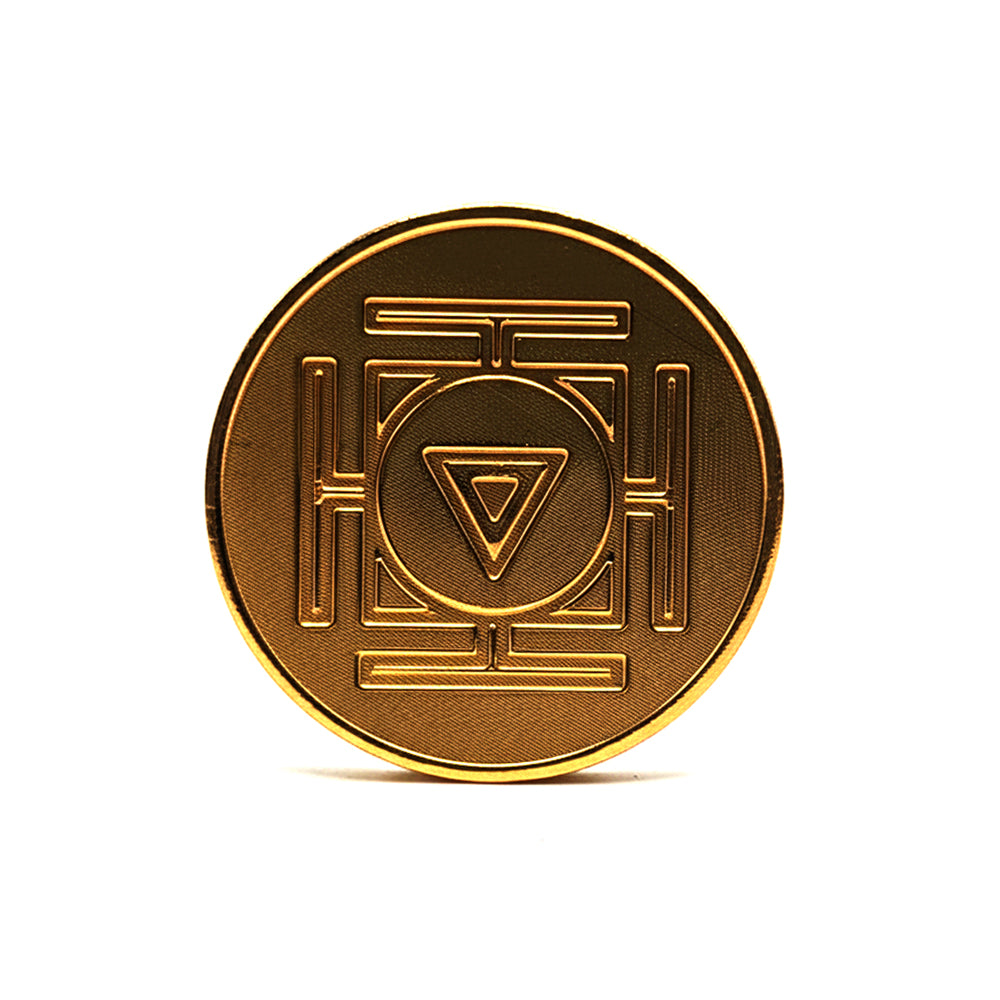 Linga Bhairavi 24 Carat Gold Plated Coin by Loapa Mudra